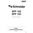 SCHNEIDER SPF102 Manual de Servicio